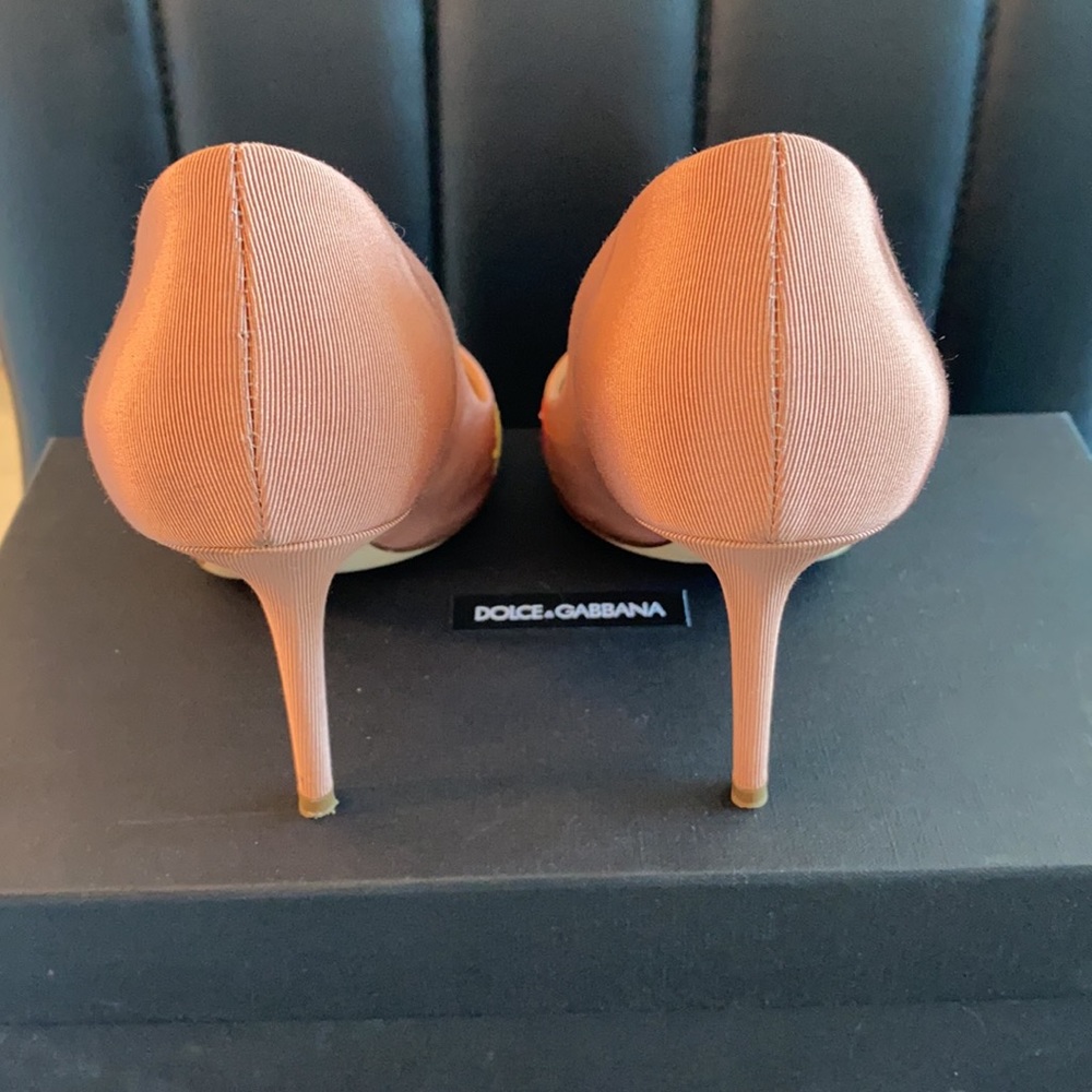 💢SOLD💢Dolce & Gabbana Embroidered Je T’aime Maman Pumps size 38.5 - Picture 4 of 11